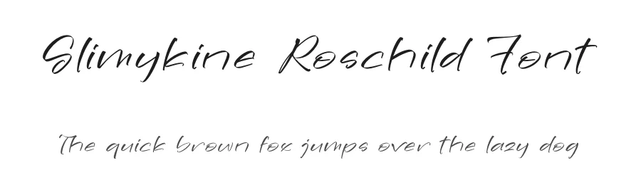 Slimykine Roschild Font by perspectype — Script Handwritten Font