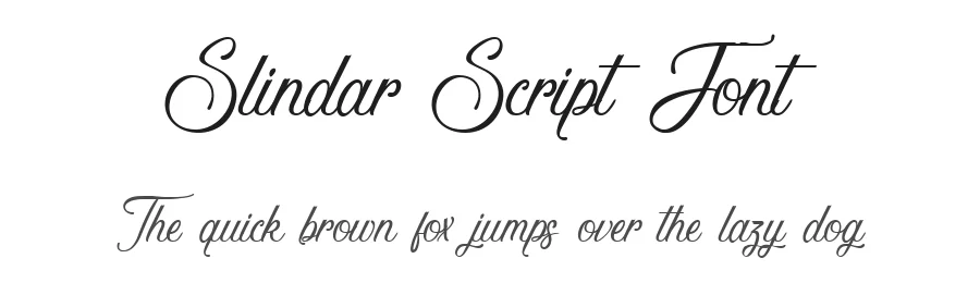 Slindar Script Font by Bellinghamtype Foundry — Script Handwritten Font