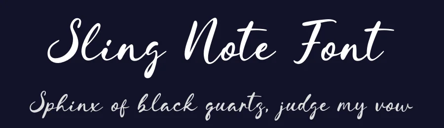 Sling Note Font by Khurasan — Script Handwritten Font — thumbnail 2