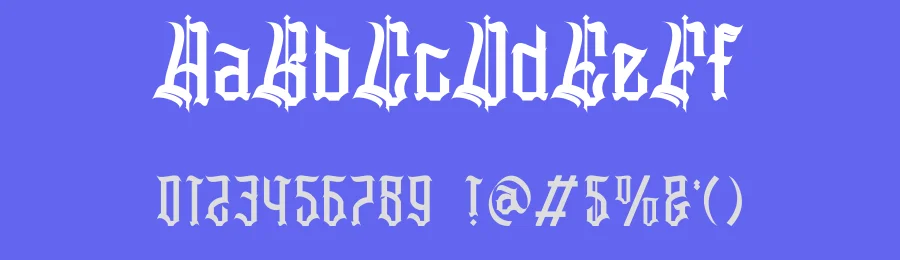 Slithevran Font by Dhabee — Blackletter Font — thumbnail 3