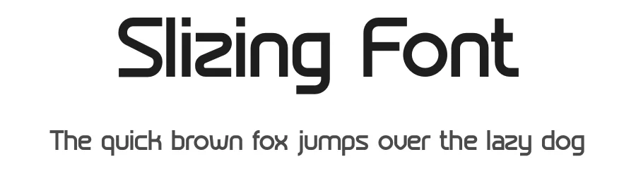 Slizing Font by IDEBARENG — Sans Serif Font