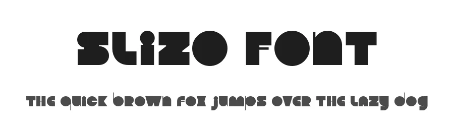 Slizo Font by roomspace.cl — Decorative Font
