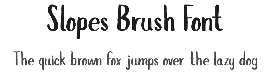 Slopes Brush Font by Boris Garic — Script Handwritten Font