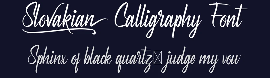 Slovakian Calligraphy Font by RaisProject — Script Handwritten Font — thumbnail 2