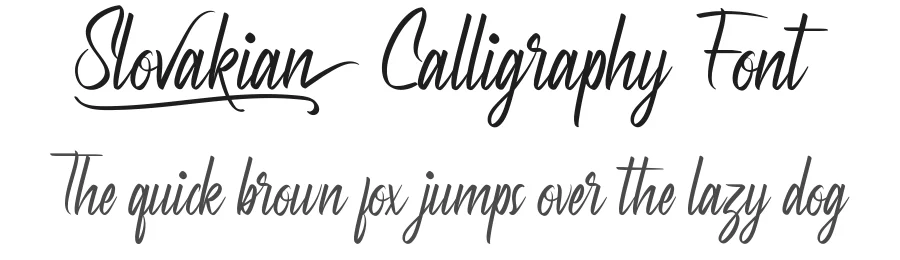 Slovakian Calligraphy Font by RaisProject — Script Handwritten Font