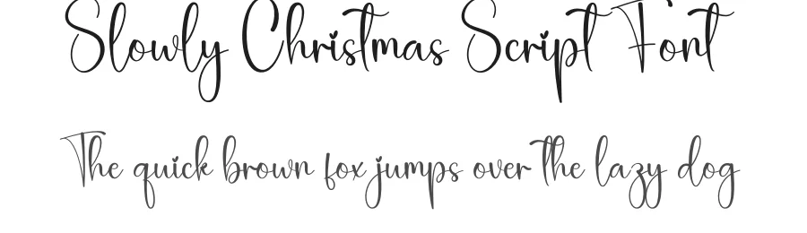 Slowly Christmas Script Font by creativeletter — Script Handwritten Font