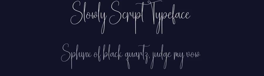 Slowly Script Typeface by creativeletter — Script Handwritten Font — thumbnail 2