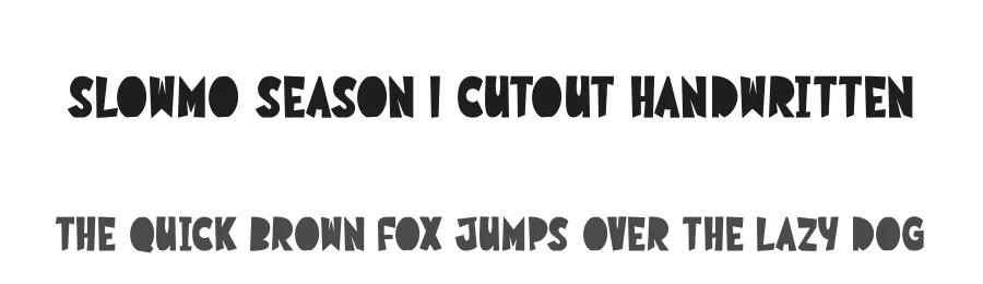 Slowmo Season | Cutout Handwritten by Gracetypestudio — Script Handwritten Font