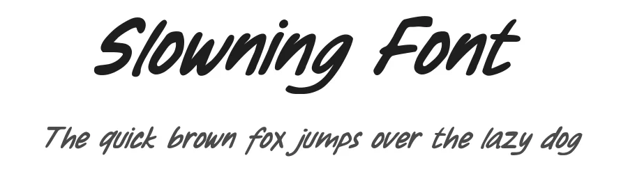 Slowning Font by Pinisi ART โ Decorative Font
