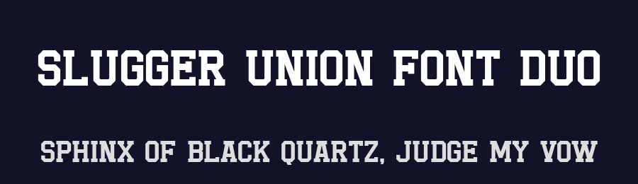 Slugger Union Font Duo by Letterhend Studio — Slab Serif Font — thumbnail 2