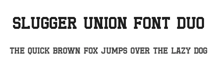 Slugger Union Font Duo by Letterhend Studio — Slab Serif Font
