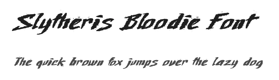 Slytheris Bloodie Font by Dhabee — Script Handwritten Font