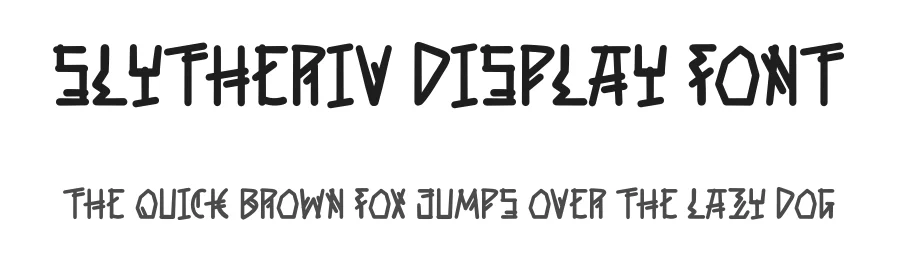 Slytheriv Display Font by Dhabee — Display Font