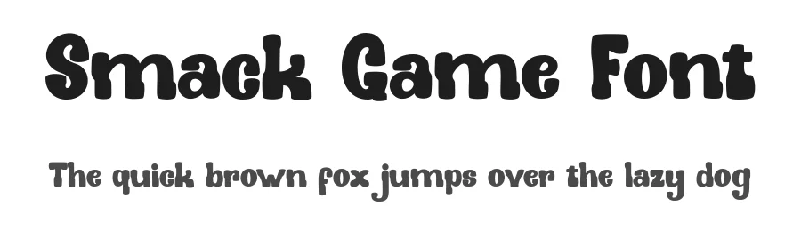 Smack Game Font by bearydsgn — Display Font