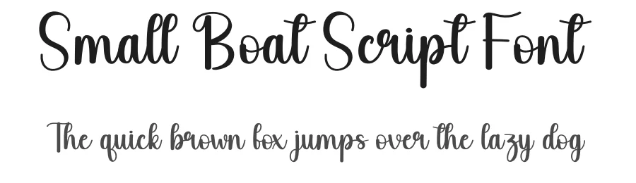 Small Boat Script Font by andikastudio — Script Handwritten Font