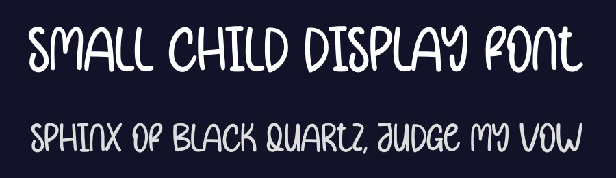 Small Child Display Font by creativeletter — Display Font — thumbnail 2