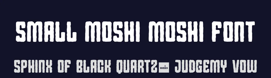 Small Moshi Moshi Font by unio creative solutions — Decorative Font — thumbnail 2