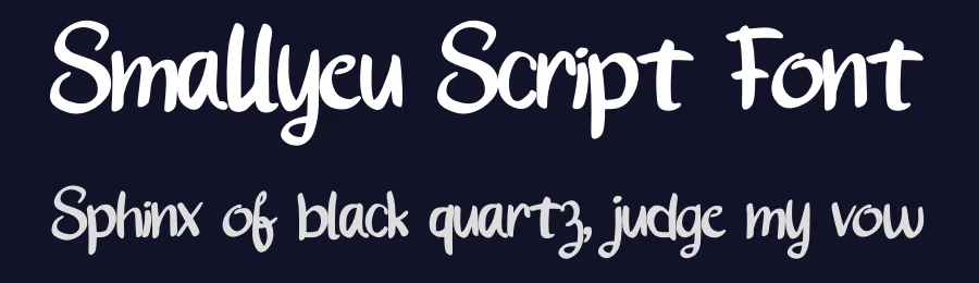 Smallyeu Script Font by Dhabee — Script Handwritten Font — thumbnail 2