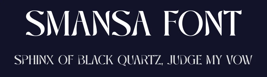 Smansa Font by SURATMI — Decorative Font — thumbnail 2