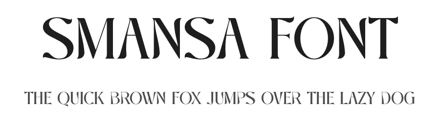 Smansa Font by SURATMI — Decorative Font