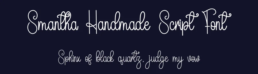 Smantha Handmade Script Font by inermediaSTUDIO — Script Handwritten Font — thumbnail 2