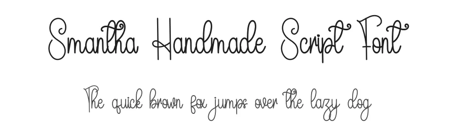 Smantha Handmade Script Font by inermediaSTUDIO — Script Handwritten Font