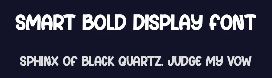 Smart Bold Display Font by Minimalist Eyes — Display Font — thumbnail 2