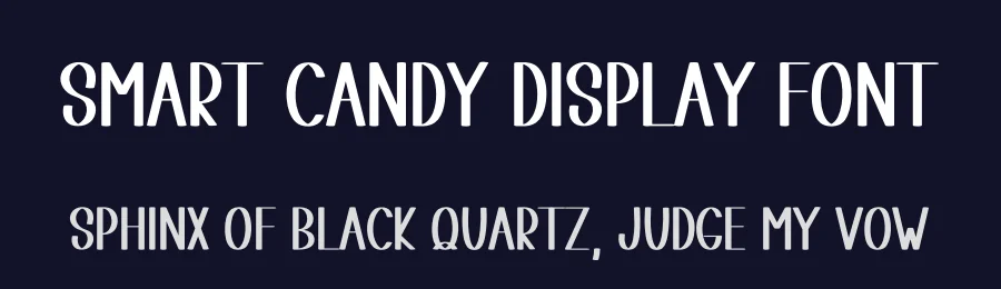 Smart Candy Display Font by freshtypeink — Display Font — thumbnail 2