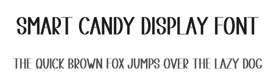 Smart Candy Display Font by freshtypeink — Display Font