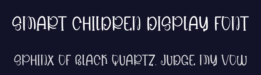 Smart Children Display Font by freshtypeink — Display Font — thumbnail 2