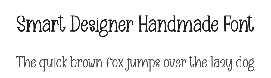 Smart Designer Handmade Font by inermediaSTUDIO — Display Font