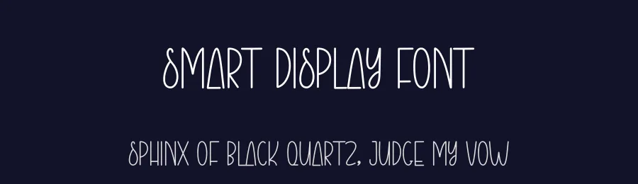 Smart Display Font by creativeletter — Display Font — thumbnail 2