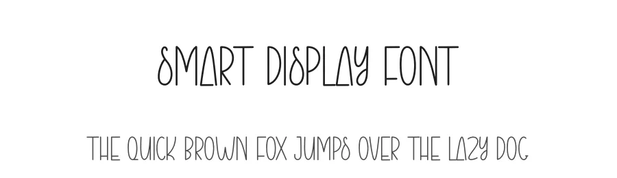 Smart Display Font by creativeletter — Display Font
