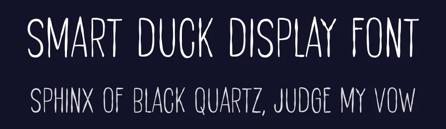 Smart Duck Display Font by Khurasan — Display Font — thumbnail 2