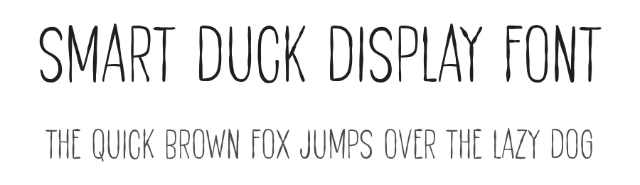 Smart Duck Display Font by Khurasan — Display Font