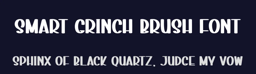 Smart Grinch Brush Font by creativeletter — Display Font — thumbnail 2