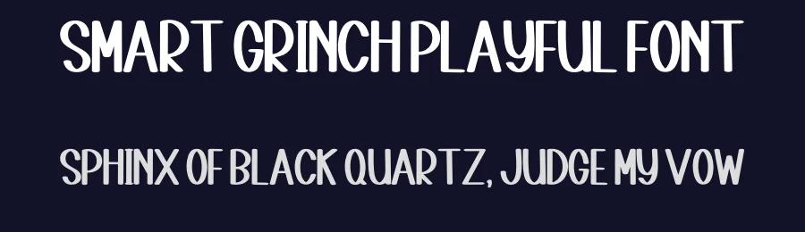 Smart Grinch Playful Font by inermediaSTUDIO — Display Font — thumbnail 2
