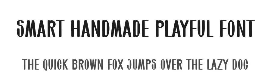 Smart Handmade Playful Font by freshtypeink — Display Font