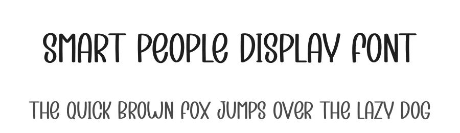 Smart People Display Font by creativeletter — Display Font