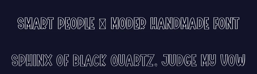 Smart People – Moder Handmade Font by freshtypeink — Display Font — thumbnail 2