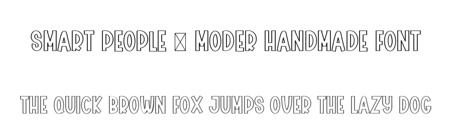 Smart People – Moder Handmade Font by freshtypeink — Display Font