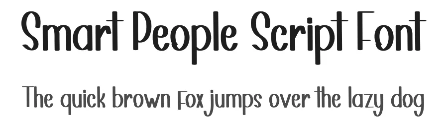 Smart People Script Font by inermediaSTUDIO — Display Font