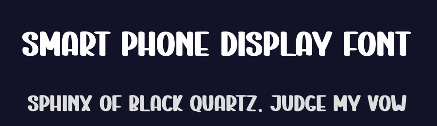 Smart Phone Display Font by creativeletter — Display Font — thumbnail 2