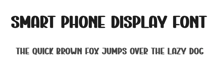 Smart Phone Display Font by creativeletter — Display Font