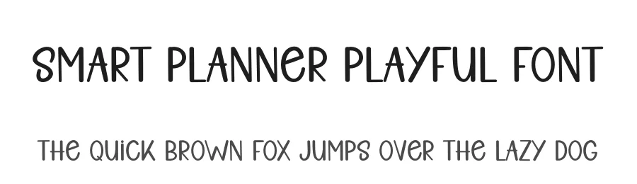 Smart Planner Playful Font by freshtypeink — Display Font