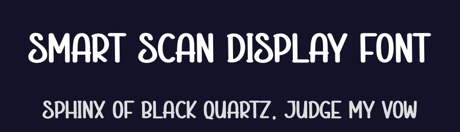 Smart Scan Display Font by creativeletter — Display Font — thumbnail 2