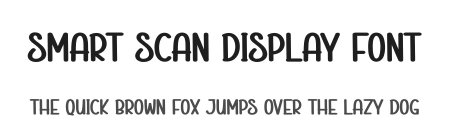 Smart Scan Display Font by creativeletter — Display Font