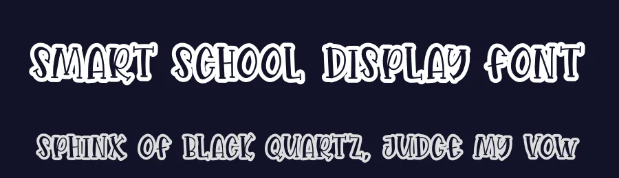 Smart School Display Font by andikastudio — Display Font — thumbnail 2