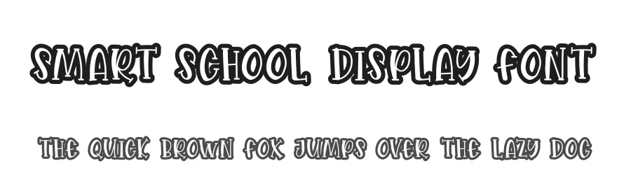 Smart School Display Font by andikastudio — Display Font