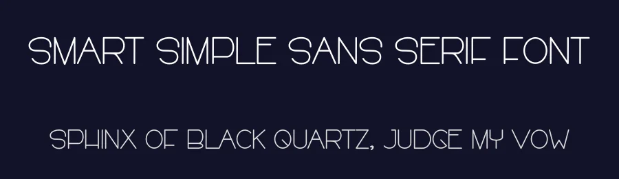 Smart Simple Sans Serif Font by freshtypeink — Display Font — thumbnail 2